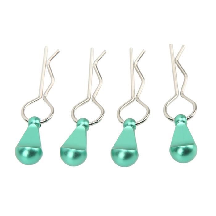 10 Clips De Carrosserie Argentés Pour Voiture RC 1/10 (Traxxas Slash, Etc.) - AJCMods