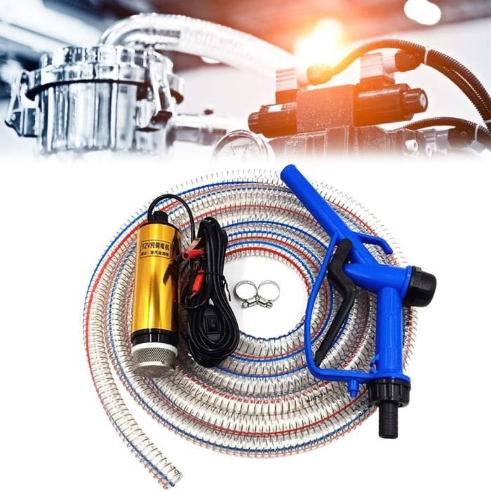 Bidon Essence Diesel 121 L Sur Roues Avec Pompe électrique 12V - 9,5 L/min, Tuyau 1,2 M, Automatique
