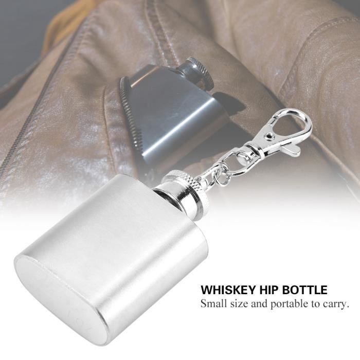 Flacon De Hanche Dapper Chap 'Wet Your Whistle' 5 Oz - Métal Argenté - Neuf