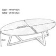 100cm-120cm Table Basse pour Salon Moderne scandinave Table d'appoint canapé Table d'extrémité pour Manger café Snack ou Table [785]-1