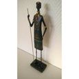 AFRICAIN PERSONNAGE STATUE SCULPTURE-1