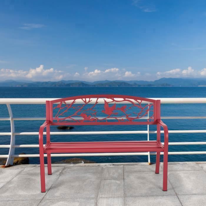 Banc De Jardin En Fer Forgé - 2/3 Places - Acier - Neuf