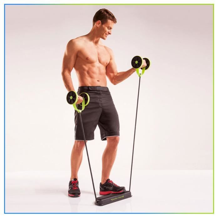 Sport-Knight® Bauchtrainer Bauchroller, mit Resistancebänder