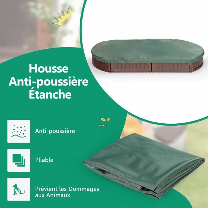 GOPLUS Bac à Sable en Bois Massif pour Enfants avec 2 Bancs, Bac à Sable Extérieur avec Boîte de Rangement et Drapeaux, Doublure de Protection pour Jardin, Plage, Cour, 113X116,5X73,5CM