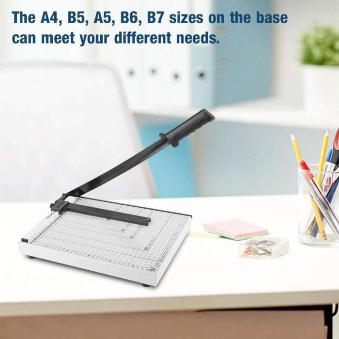 Massicot A4 Portable 38cm - Coupe Papier Précise Et Safe Pour Le Scrapbooking Et Le Bureau