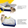 Atyhao Doublure de boîte de litière pour chat Sacs à Litière de Chat Épaississants Fourniture de Nettoyage Hygiénique Durable-2