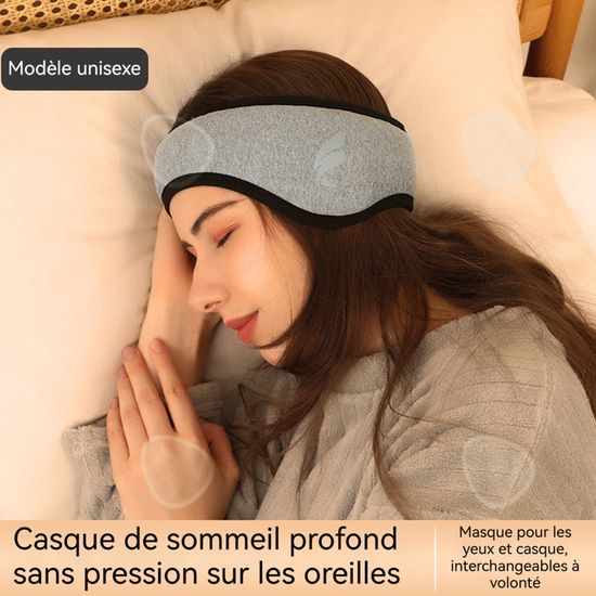 Cache-Oreilles Pour Dormir - Noir - Insonorisant & Confortable - Bandeau Réglable - Pour Voyage & Sport - Unisexe - 6