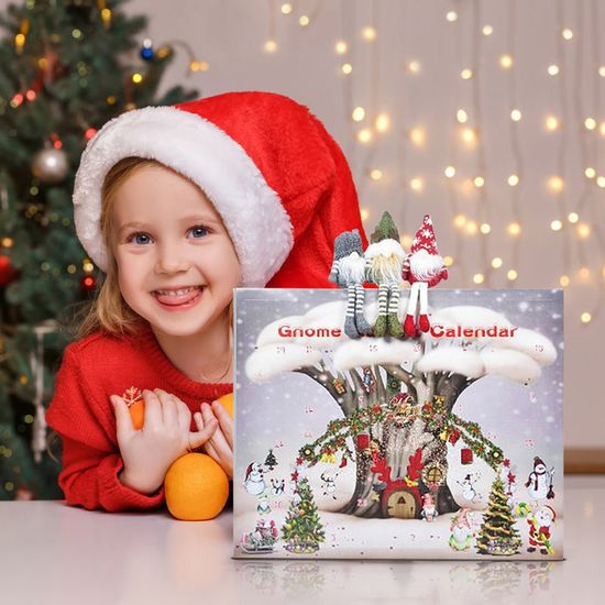 Calendrier De L'Avent Gnome Halloween 2025 – 24 Poupées En Peluche Uniques – 30,5 Cm – Cadeau Festif Enfants Adultes