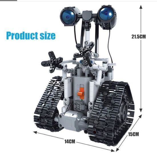 Robot De Construction 4 En 1 Programmable - 560 Pièces, Télécommande Et Appli - Cadeau STEM 6-12 Ans - Robot Mural, Char, Technique - 1