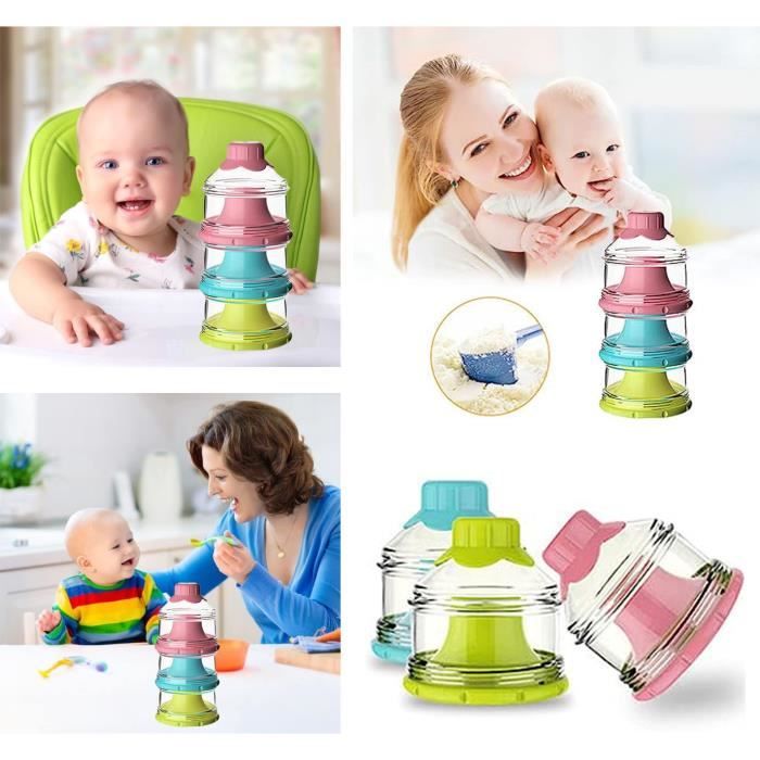 Boîte à Lait En Poudre SacJkt Portable - Distributeur Avec Cuillère, Étanche Et Pratique