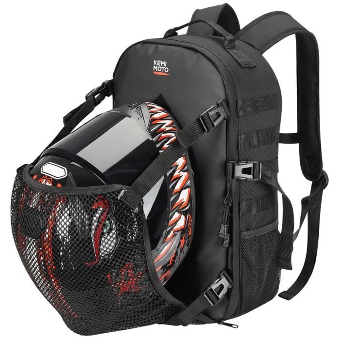 Noir Sac de rangement multifonctionnel tanche pour moto sacs