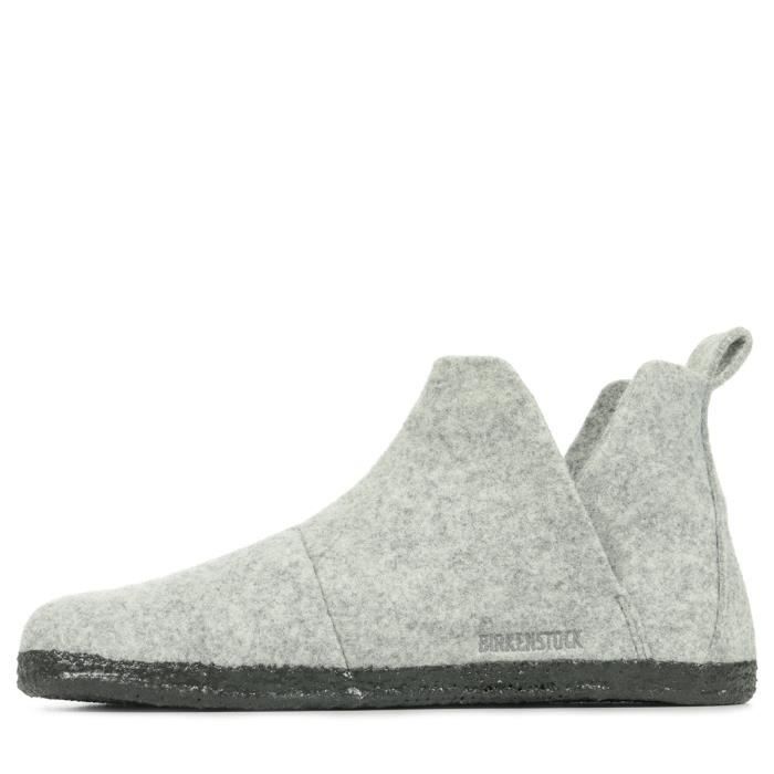 Pantoufle Andermatt BIRKENSTOCK Homme Gris Lit de pied