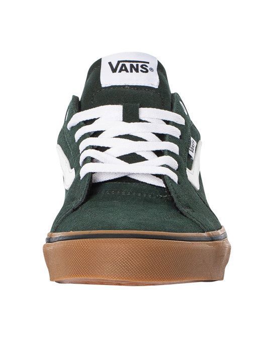 Vans daim vert best sale