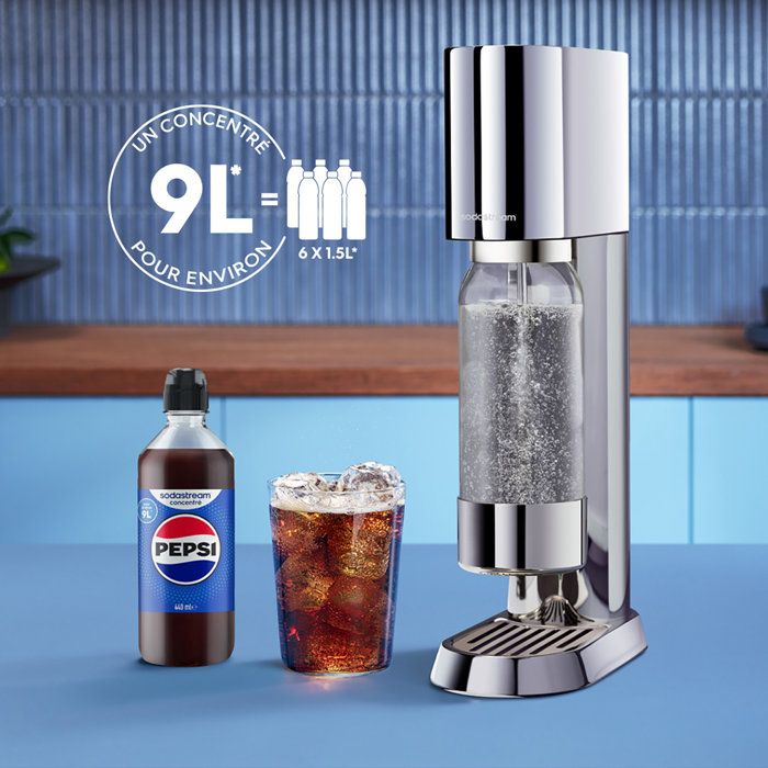 Soda Stream Lot De 6 Concentrés Pepsi Pour SodaStream - Goût Original, 440ml Chacun, Préparez 9L De Boisson Sodastream Concentré Pepsi