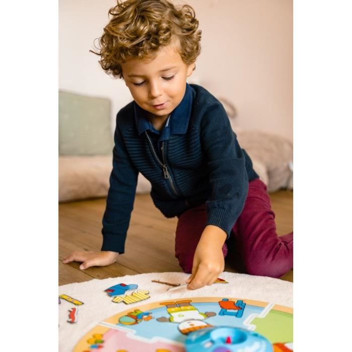 Nathan La Ruota Dei Colori T'choupi - Gioco Cooperativo E Competitivo, 2-4 Giocatori, Dai 3 Anni, Osservazione E Colori