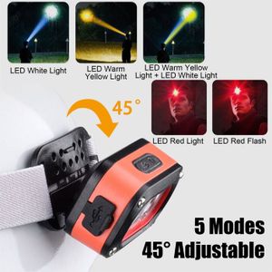 Lampe frontale LED TFA Dostmann LUMATIC HEAD à batterie 450 lm 5 h 43.2038.01 - Electronic France