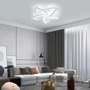 Plafonnier LED Moderne 60W 6750Lm – 5 Bras, Blanc Chaud 3000K – Diamètre 58cm (neuf)