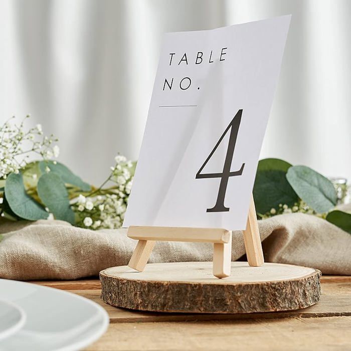 10 Porte-numéros Table Noirs - Pinces Métalliques Pour Photos Et Cartes Mariage 91821126
