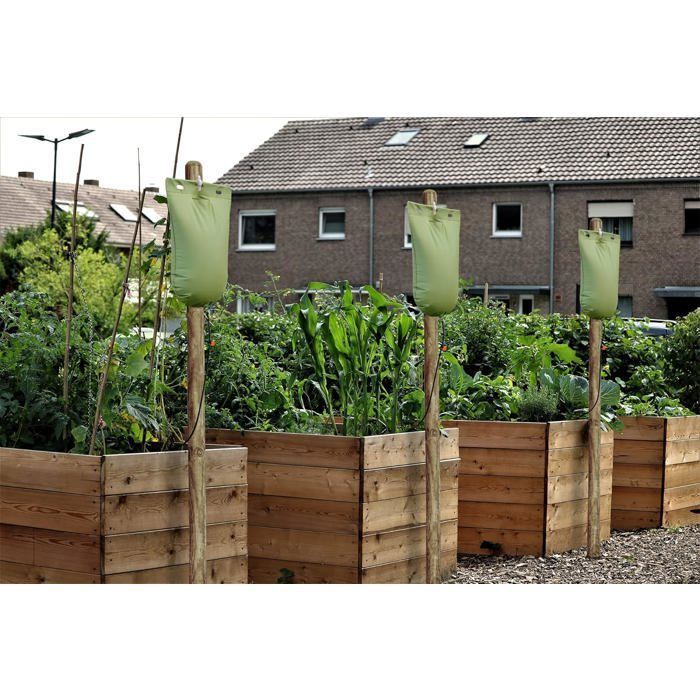 Jardibric - Kit Goutte à Goutte 25m² avec Programmateur - 40m de Micro Tuyau 6mm, 30 Goutteurs Réglables, 5 Sorties, Coudes et Tès 6mm - Irrigation Autonome Sans Pression