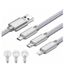 Cable De Charge 3 En 1 Nylon 1 Metre Triple Embout Pour Ipad Air 2 Lenovo Yoga Tab 3 Plus Huawei Mediapad T3 Argent Yuanyuan Achat Cable Telephone Pas Cher Avis Et Meilleur Prix Cdiscount