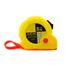 Long de 5 m Ruban à Mesurer en Plastique Boîtier Rond Rétractable bande de mesure 19 mm jaune