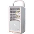 Climatiseur Portable 4 en 1, Rafraîchisseur d'Air Évaporatif 700 ml, Ventilateur Rechargeable 4000 mAh Maison Extérieur