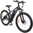 Vélo électrique MYATU 5791 - Pneus 27,5" - 250W Moteur - Batterie 36V 12,5Ah - 21 vitesses - VTT noir-0