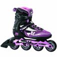 Rollers femme FILA Legacy Pro 80 - Noir/violet/rose - Glisse urbaine - Aluminium, plastique-0