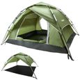Yorbay Tente de Camping 2-3 Personnes 215x180x130 cm Pop Up Anti UV Imperméable & Ventilée Tente pour Camping, Randonnée, Exterieur-0