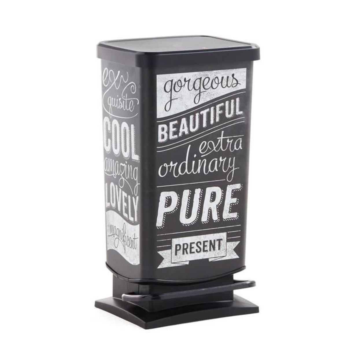 Paso Poubelle A Pedale Words 40l Achat Vente Poubelle