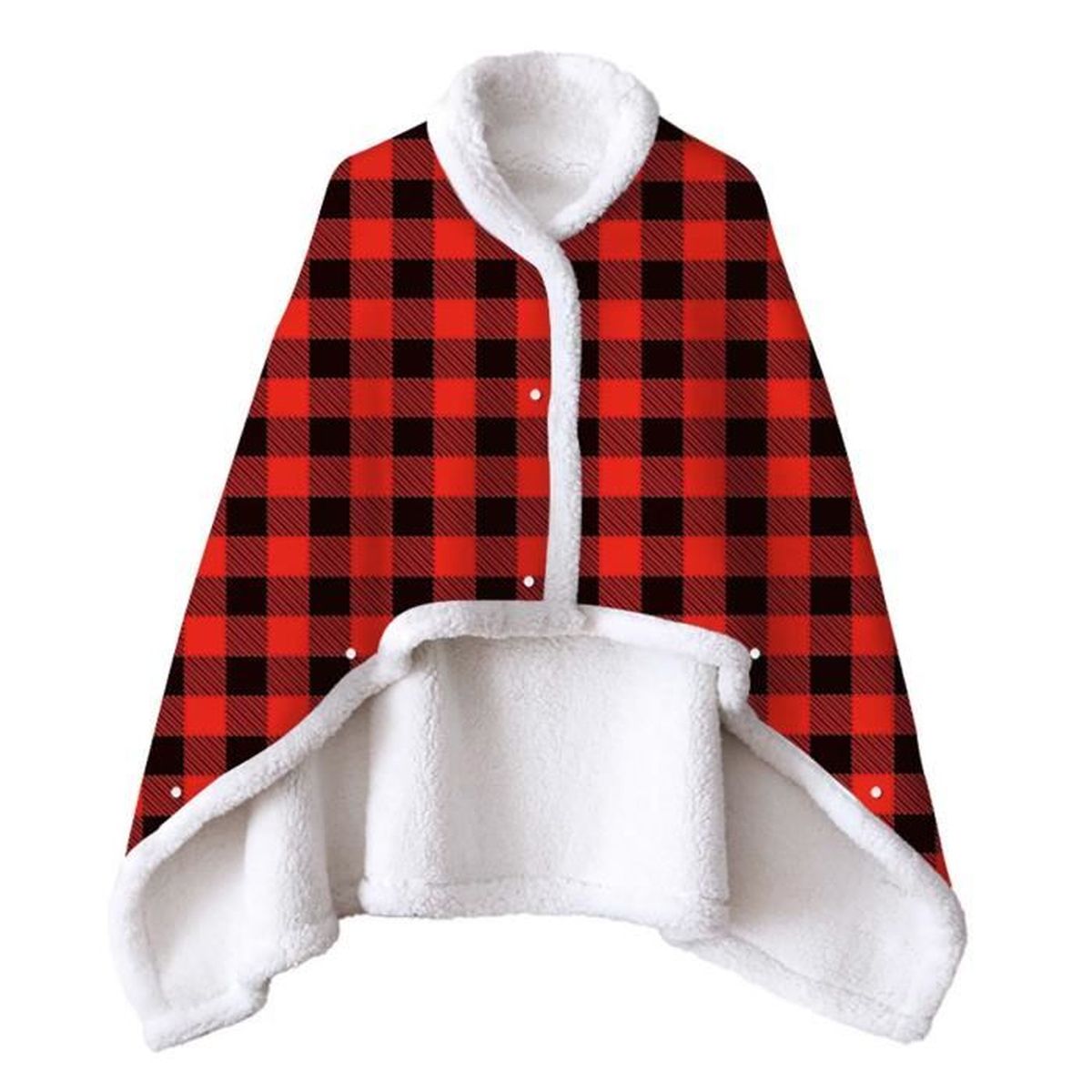 Couvertures Epaisses Double Face Couverture De Bebe De Noel Cardigan Chaud Cape Polaire Portable Avec Manches Couverture En Peluche Cdiscount Puericulture Eveil Bebe