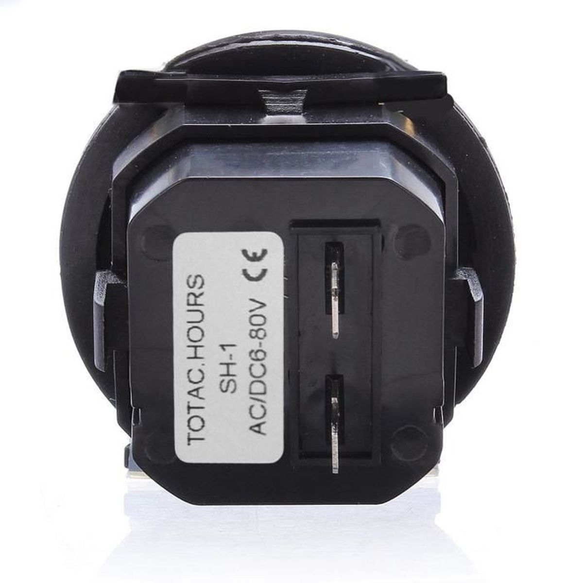 Compteur Horaire à Quartz Rond DC 12 V 24 V 36 V 2 Jauge étanche Ronde Compteur Horaire Minuterie Mécanique pour Bateau Tondeuse à Gazon Automatique Tracteurs Camions Marine 
