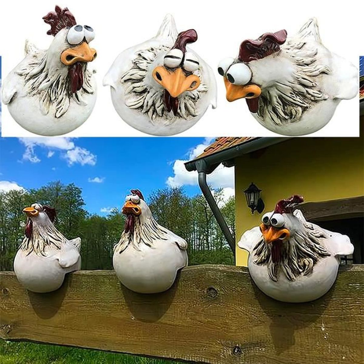 Lot De 2 Statues De Flamants Roses En Plastique Avec Piquets En Métal Pour Décoration Extérieure