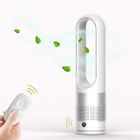 Ventilateur Silencieux sur Pied avec Telecommande - MARSEE - 60CM 8H minuterie - 8 vitesses Oscillation - Argent