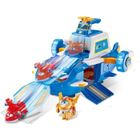 AULDEY AUER SUPER WINGS - Playset Aéroport World Aircraft +2 Figurines Transform-A-Bots – Dessin Animé Super Wings Saison 5