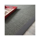 DECOWEB Tapis Sisal Quintana anthracite - Ganse coton anthracite - 160 x 230 cm