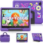 DUODUOGO Tablette Enfants 10.1 Pouces- Stockage 128Go - 10 Go RAM - Android 12 - Contrôle Parental - WIFI - Rose