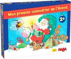 HABA - Mon Premier Calendrier de l’Avent - 24 Pièces en Bois, 24 Chapitres à lire et Décor en 3D - Calendrier Noël pour Enfants