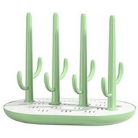 Séchoir pour Biberons de Bébé Cactus - ZGEER - Design Séchoir - Vert - PP + ABS de qualité alimentaire