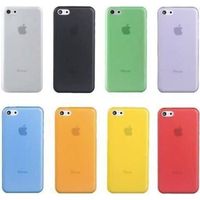 Tikawi Lot 8 Coques pour Iphone 12 (6.1") [Transparent - Noir - Bleu - Rose - Rouge - Orange - Vert - Jaune] [Fine 0.3mm]