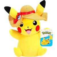 Pokémon Pikachu avec chapeau 8" en peluche, jouet en peluche, excellent cadeau pour les enfants