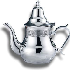 Théière Marocaine Bama II 1,7L En Inox - Idéale Pour Thé à La Menthe Et Moments Conviviaux