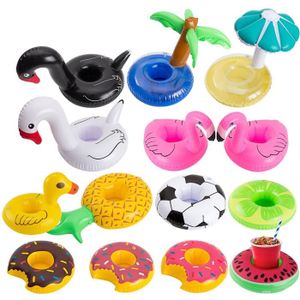 4Pcs gonflable Coasters Licorne Mini cadeaux Float Porte-gobelet pour piscine