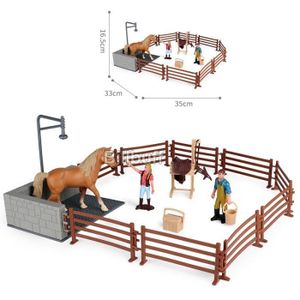 FIGURINE - PERSONNAGE Figurines de ferme g - Simulation d'animaux de ferme, Maison, Voiture, Action, Volaille, Figurines, Cavalier,