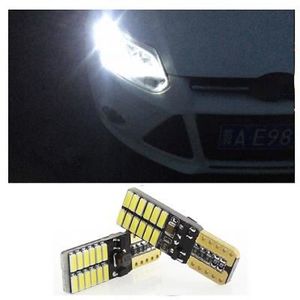 PHARES - OPTIQUES 2x Ampoules T10 W5W Canbus 5W LED 24 SMD Extra Bla