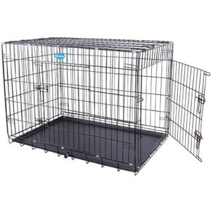 CAISSE DE TRANSPORT Cage pour chien pliable et transportable noir tail