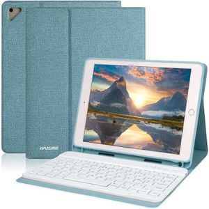 IVEOPPE Étui clavier Bluetooth pour iPad Mini5/4/3/2/1 or rose iPad avec clavier rétroéclairé sans fil détachable magnétique 7,9 pouces coque de protection pour tablette avec clavier 