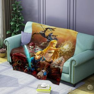 COUVERTURE - PLAID DIm-5404 Legend Zeldaes couverture de lit en flane