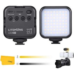 Godox ML60 Lampe de Studio LED 60W Enregistrement Interview en Direct etc Torche Vidéo LED Lumière CRI 96+ et TLCI 97+ 8 FX Effets 5600±200K avec Godx Mount Compatible avec Tournage vidéo