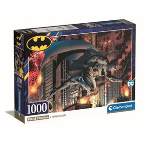 PUZZLE Clementoni - 1000p Batman - 70 x 50 cm - Avec post